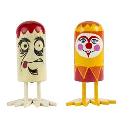 Pair of "Lose Your Marbles" Push-Down Toys.