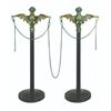 Image 1 : Pair of "Haunted Mansion" Bat Stanchion Replicas.