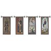 Image 1 : Set of 4 "Haunted Mansion" Stretch Portrait Tapestries.