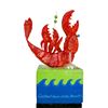 Image 2 : "Lobster Drinking a Martini" Papier Mache Sculpture.