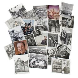 Collection of 36 Photos of Walt Disney & Disneyland.