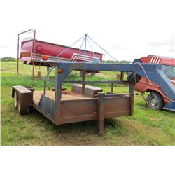 HOME MADE FIFTH WHEEL FLAT DECK TRAILER