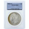 Image 1 : 1885-CC $1 Morgan Silver Dollar Coin PCGS MS62