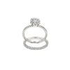 Image 2 : 14KT White Gold 1.27 ctw Round Cut Diamond Ring