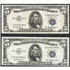 Image 1 : Lot of (2) 1953A $5 Silver Certificate Notes