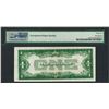 Image 2 : 1928A $1 Funnyback Silver Certificate STAR Note Fr.1601* PMG About Uncirculated