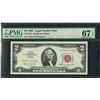 Image 1 : 1963 $2 Legal Tender Note Fr.1513 PMG Superb Gem Uncirculated 67EPQ