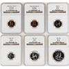 Image 1 : 1960 (6) Coin Proof Set NGC PF67