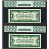 Image 2 : (2) Consecutive 1928B $1 Funnyback Silver Certificate Notes Fr.1602 PCGS Gem New