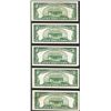 Image 2 : Lot of (5) 1953 $5 Silver Certificate Notes