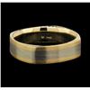 Image 1 : 14KT Two Tone Gold Mens wedding Band