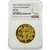 Image 1 : 2016 Australia $100 Year of the Monkey Gold Coin NGC MS70