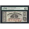 Image 1 : 1863 $20 The State of North Carolina Obsolete Note PMG Uncirculated 62 Net