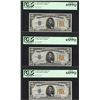 Image 1 : (3) Consecutive 1934A $5 Silver Certificate North Africa STAR Notes PCGS Gem New