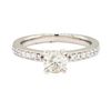 Image 2 : 18KT White Gold 0.86 ctw Diamond Ring