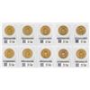 Image 2 : Lot of (10) 1907 $20 Liberty Head Double Eagle Gold Coins PCGS MS62