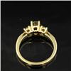 Image 7 : 14KT Yellow Gold 0.81 ctw Three Stone Diamond Ring