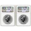 Image 2 : Lot of (2) 2018 Niue $2 Star Wars Stormtrooper Silver Coins NGC MS70 Early Relea