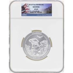 2016P 5oz ATB Shawnee Illinois Silver Coin NGC SP69