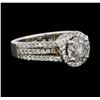 Image 2 : 18KT White Gold 1.75 ctw Diamond Ring