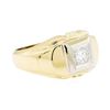 Image 1 : 14KT Yellow and White Gold 0.35 ctw Diamond Ring