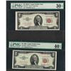 Image 1 : 1953A $2 Legal Tender Note PMG VF30EPQ & 1953 $2 Legal Tender Note PMG XF40EPQ