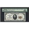 Image 1 : 1929 $20 Federal Bank of Chicago Note Fr.1870-G PMG Gem Uncirculated 65EPQ