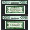 Image 2 : Lot of (2) Consecutive 1928B $1 Funnyback Silver Certificate Notes PCGS Gem New