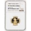 Image 1 : 1988-P $10 American Gold Eagle Coin NGC PF70 Ultra Cameo