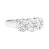 Image 1 : 14KT White Gold 1.10 ctw Diamond Ring