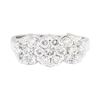 Image 2 : 14KT White Gold 1.10 ctw Diamond Ring