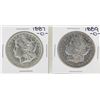 Image 1 : Lot of 1887-O & 1889-O $1 Morgan Silver Dollar Coins