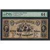 Image 1 : 1840's $5 Canal Bank New Orleans Obsolete Note PMG Choice Uncirculated 64EPQ