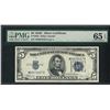 Image 1 : 1934C $5 Silver Certificate Note Fr.1653 PMG Gem Uncirculated 65EPQ