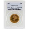 Image 1 : 1893 $10 Liberty Head Eagle Gold Coin PCGS MS62
