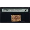 Image 1 : 1862 First Issue 5 Cent Fractional Currency Note PMG Choice Uncirculated 63EPQ