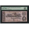 Image 1 : 1862 $5 Confederate State of America Note T-53 PMG Choice Extremely Fine 45