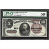 Image 1 : 1890 $10 Treasury Note Fr.366 PMG Choice About Uncirculated 58EPQ