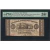 Image 1 : 1861 $1 1/2 New Orleans Jackson & Great Northern RR Co. Obsolete PMG Choice Abou