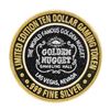 Image 2 : .999 Silver Golden Nugget Las Vegas $10 Limited Edition Casino Gaming Token
