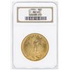 Image 1 : 1924 $20 St. Gaudens Double Eagle Gold Coin NGC MS63