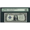 Image 1 : 1928A $1 Funnyback Silver Certificate Note Fr.1601 PMG Gem Uncirculated 65EPQ