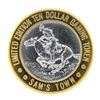 Image 2 : .999 Silver Sam's Town Las Vegas $10 Limited Edition Casino Gaming Token