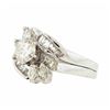 Image 2 : 14KT White Gold 1.20 ctw Diamond Ring