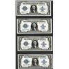 Image 1 : Cut Sheet of (4) Consecutive 1923 $1 Silver Certificate Notes