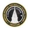 Image 1 : .999 Silver The Venetian Las Vegas $10 Limited Edition Casino Gaming Token