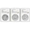 Image 1 : Lot of (3) $1 American Silver Eagle Coins NGC MS69