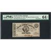 Image 1 : 1863 5 Cent State of North Carolina Obsolete Note PMG Choice Uncirculated 64EPQ