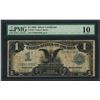 Image 1 : 1899 $1 Black Eagle Silver Certificate Note Fr.233 PMG Very Good 10