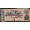 Image 1 : 1864 $5 Confederate States of America Note